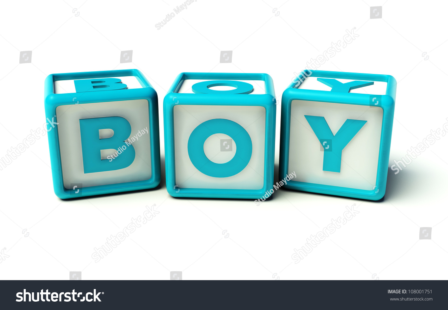 Baby Cubes Boy Stock Photo 108001751 : Shutterstock