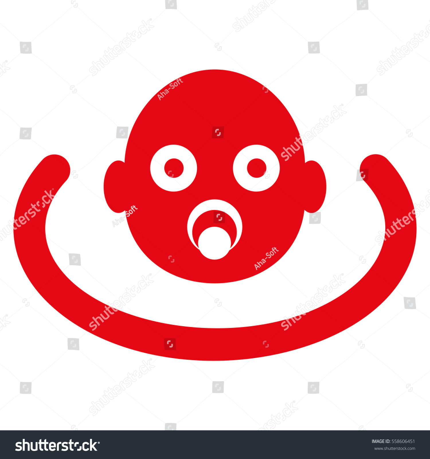 Baby Environment Glyph Icon Flat Red Stock Illustration 558606451 Baby Environment Glyph Icon Flat Red Stock Illustration 558606451