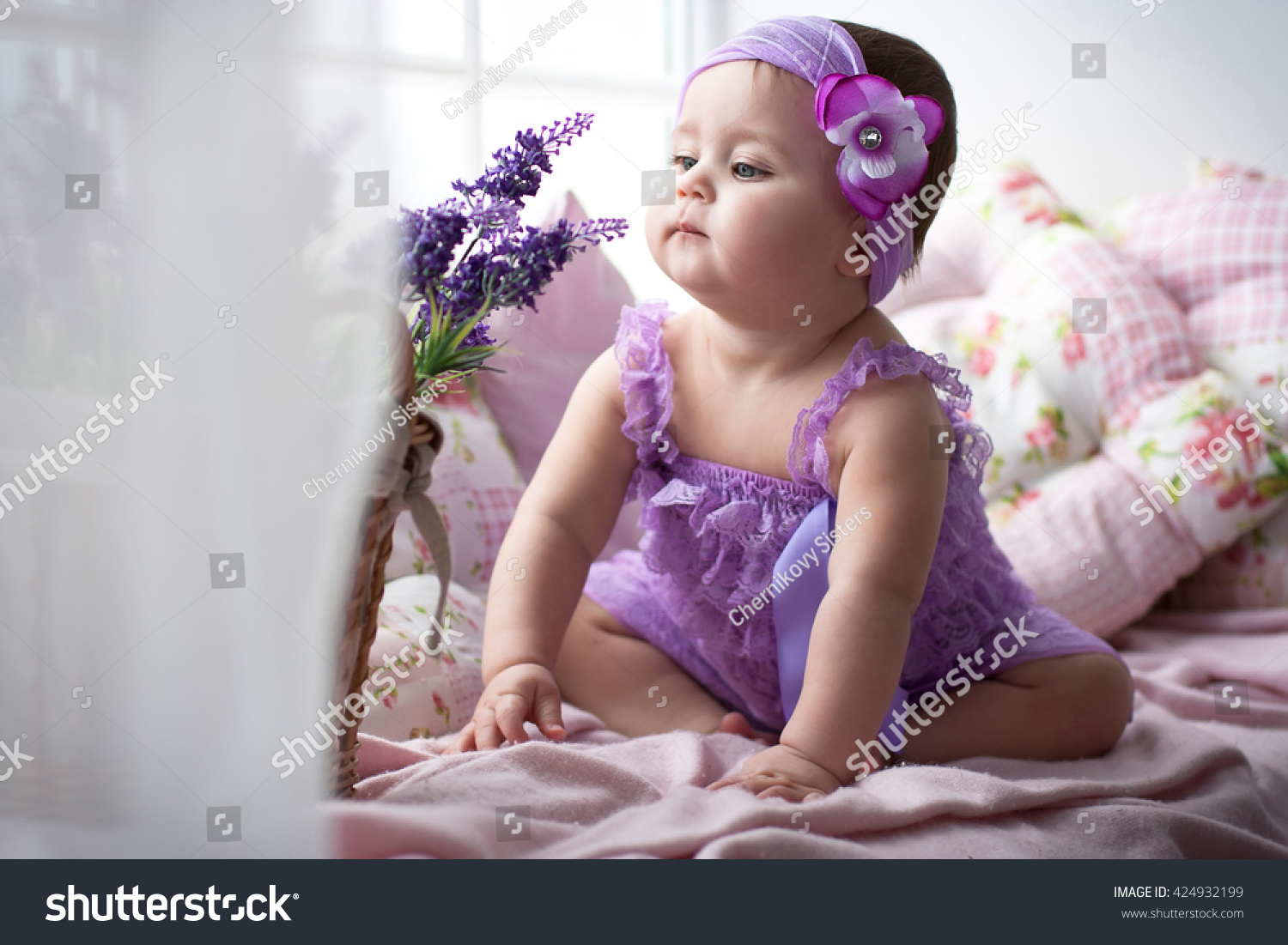 lavender dress for baby girl