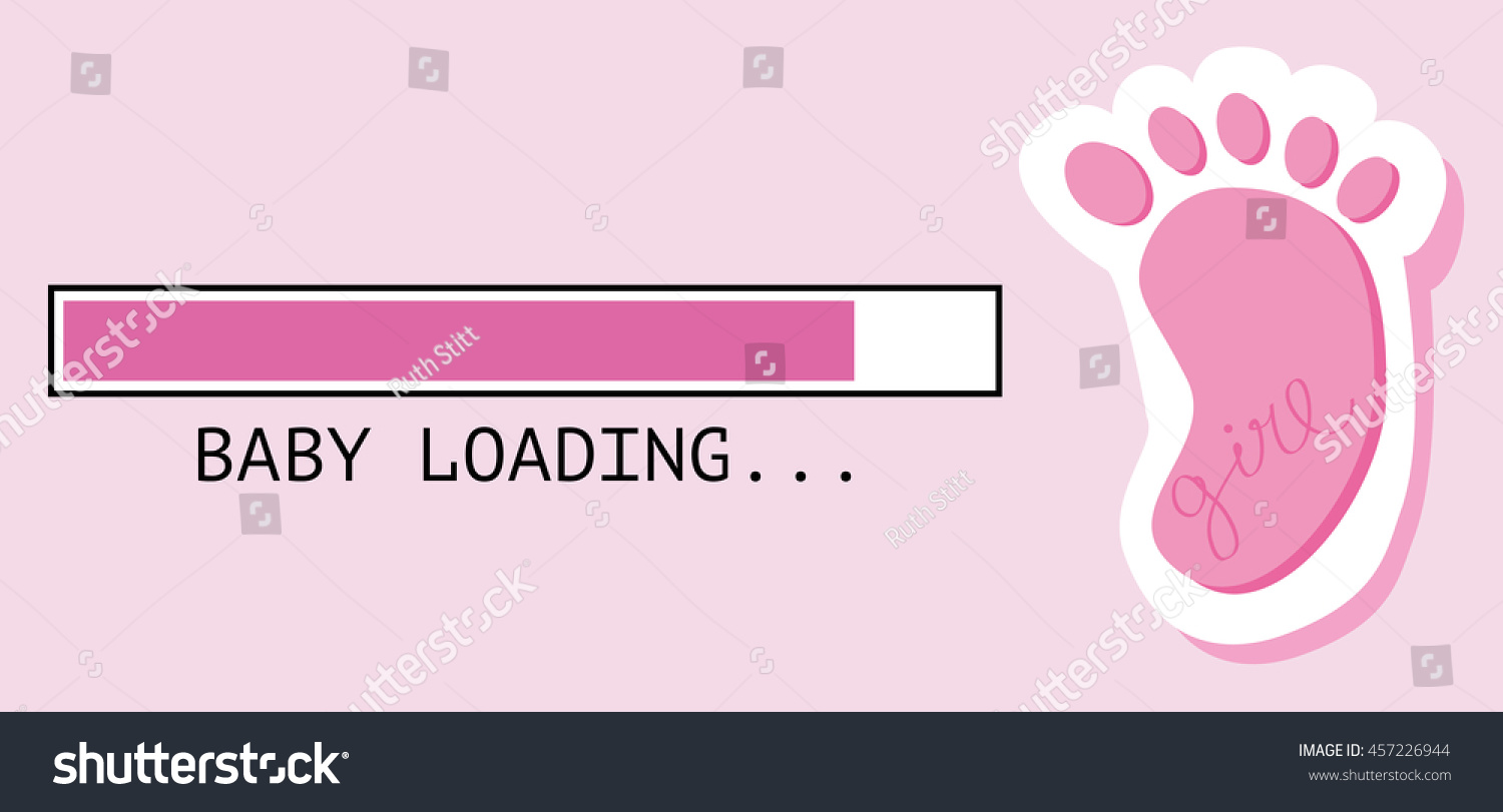 Download Baby Girl Loading Stock Illustration 457226944 - Shutterstock