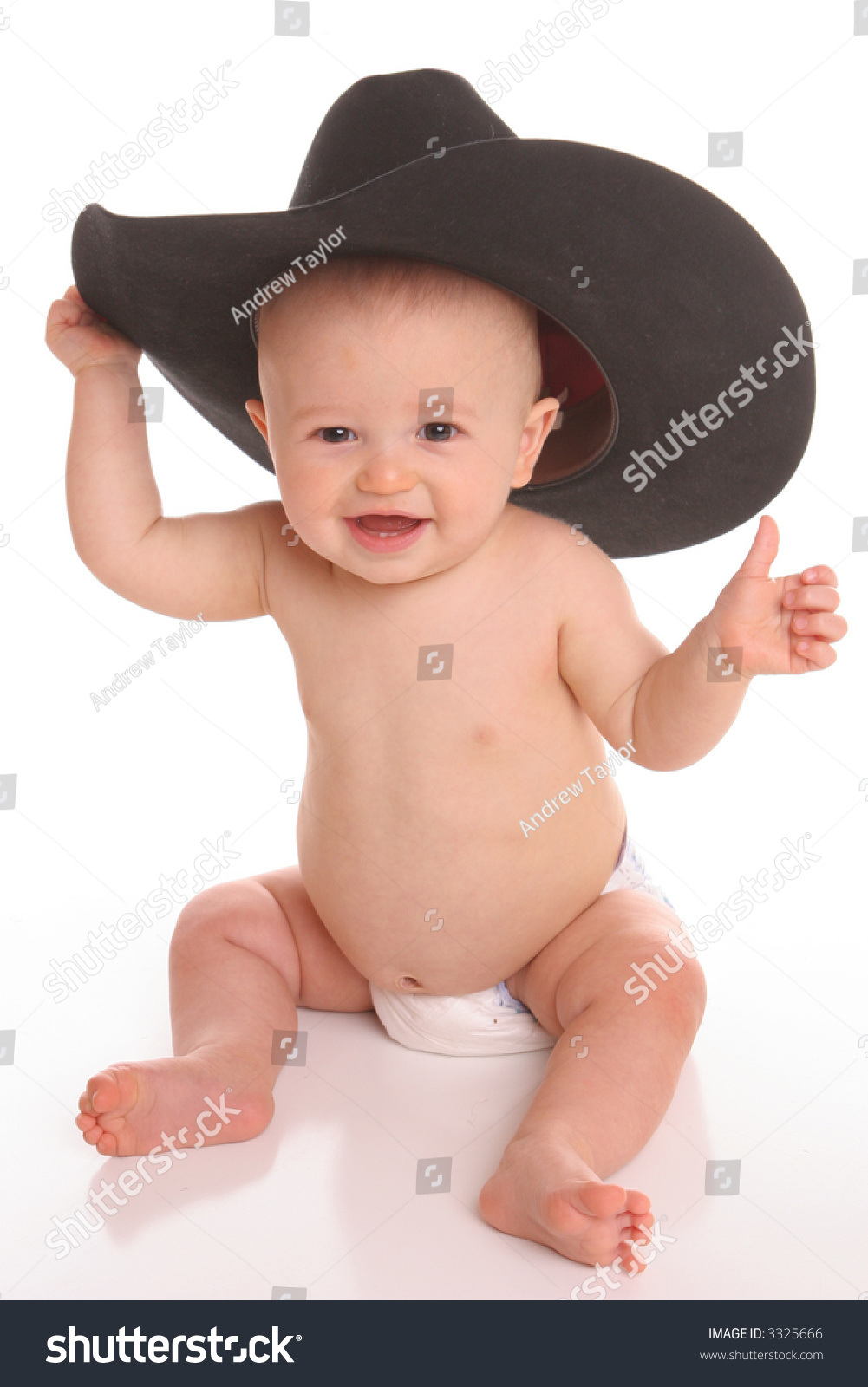 infant boy cowboy hat