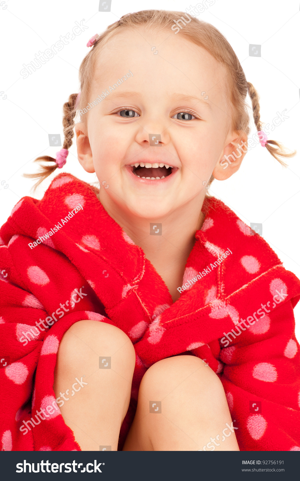 baby red dressing gown