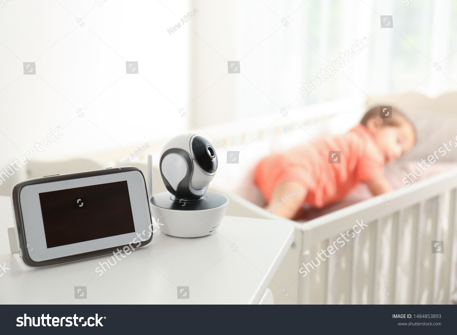 Baby Monitor Camera On Table Near Stock Photo (Edit Now) 24