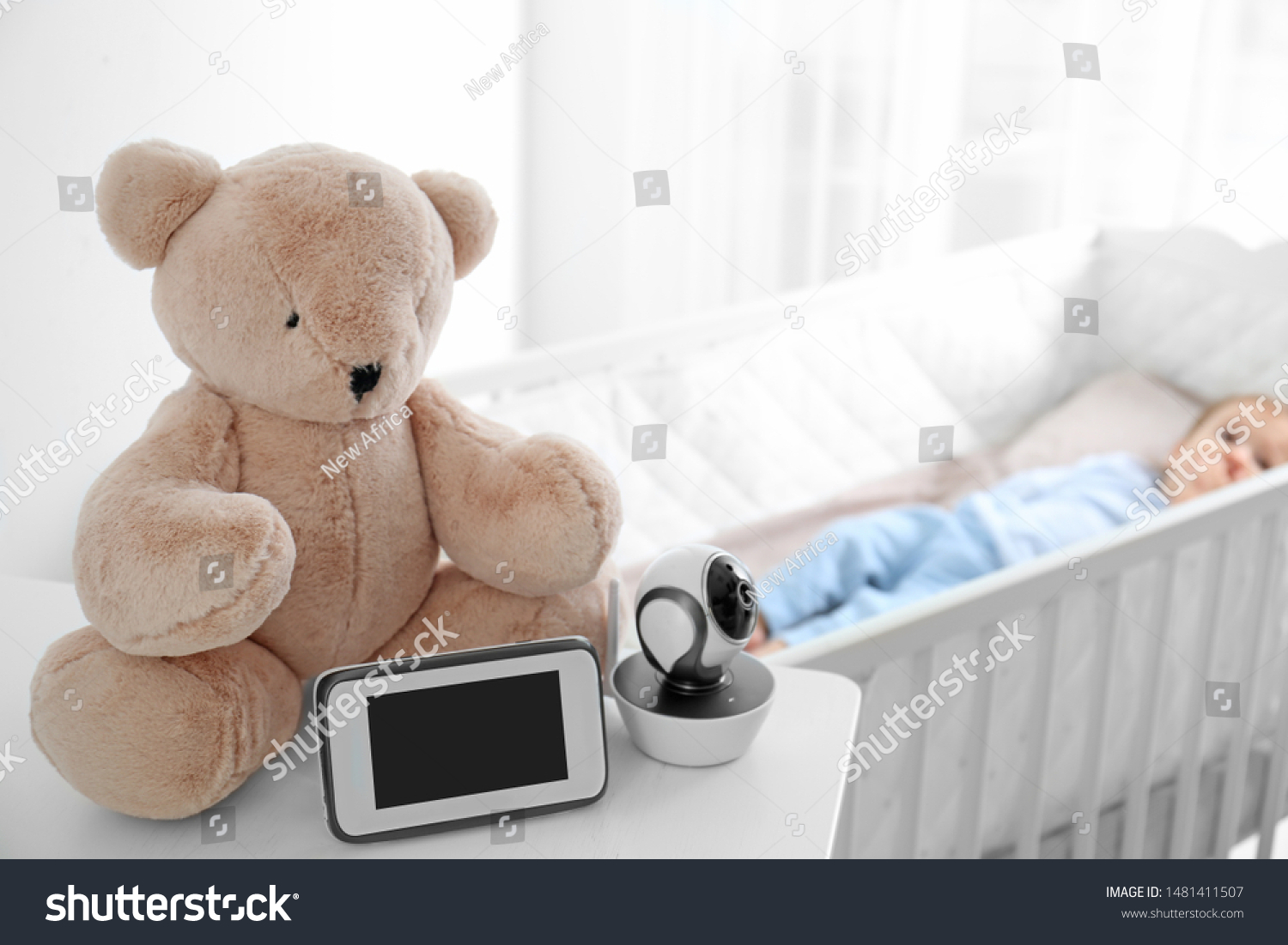 Baby Monitor Camera Toy On Table Stock Photo Edit Now 1481411507