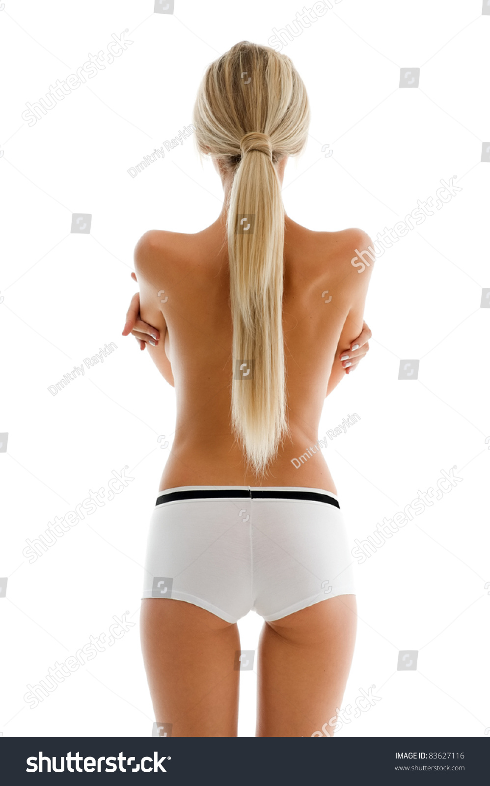 Back Beautiful Blonde Naked Torso Stock Photo Shutterstock