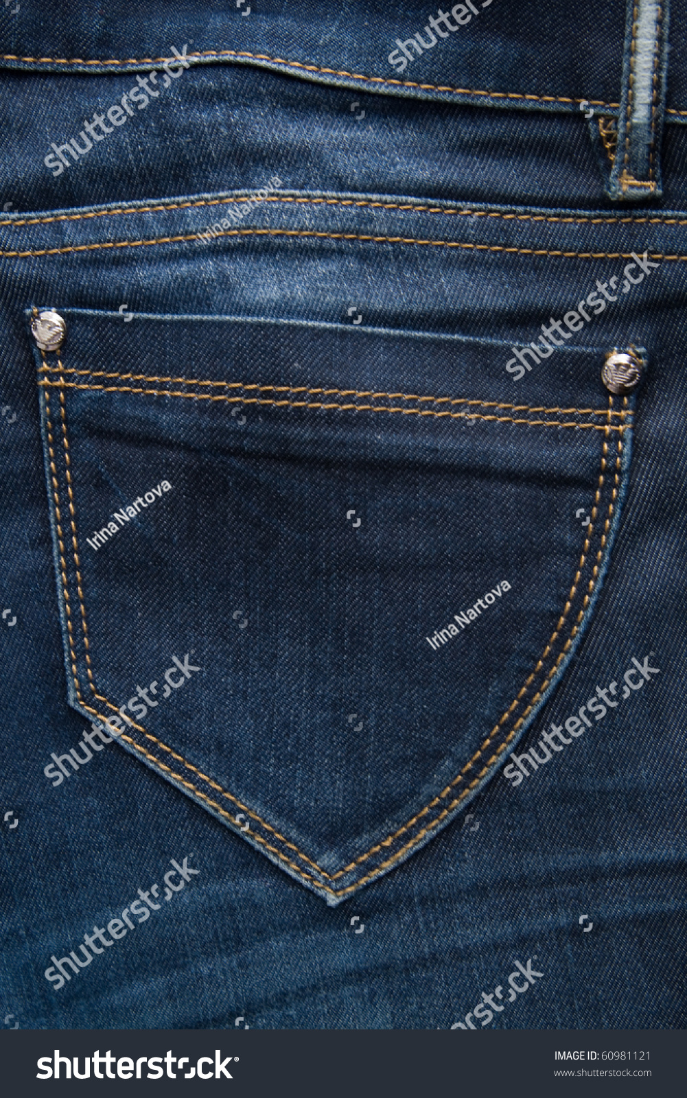 Back Pocket Of Jeans Stock Photo 60981121 : Shutterstock