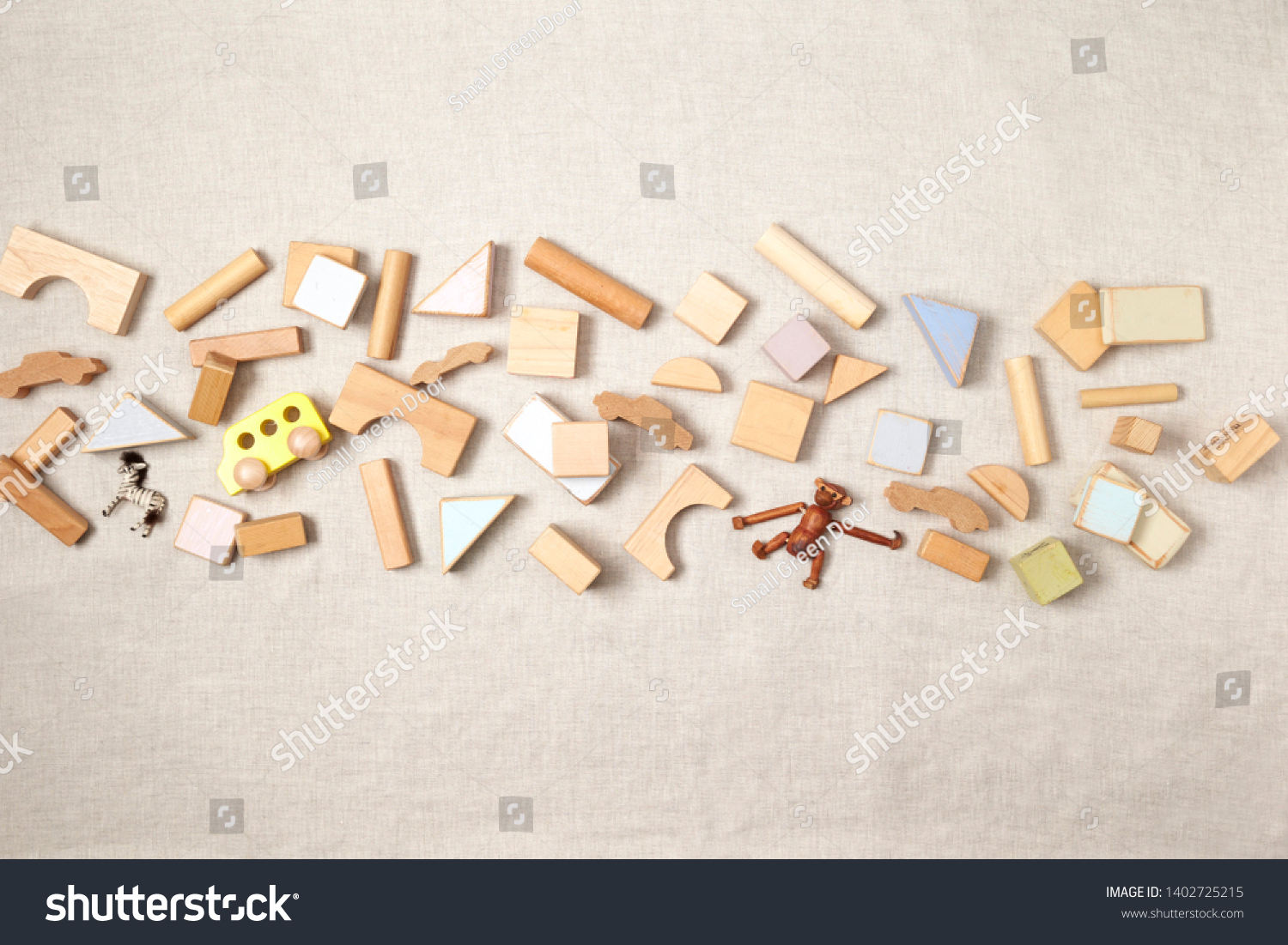 Back School Blocks Toys Young Kids Stock Photo Edit Now 1402725215