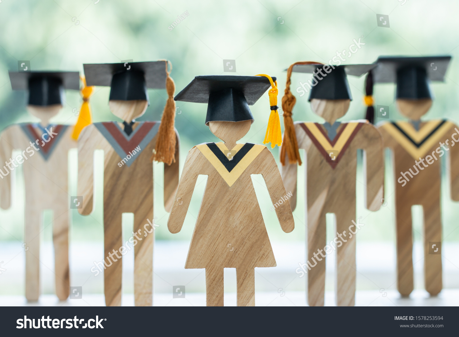Back to school concept of congratulations for successful education learning in university achievement 