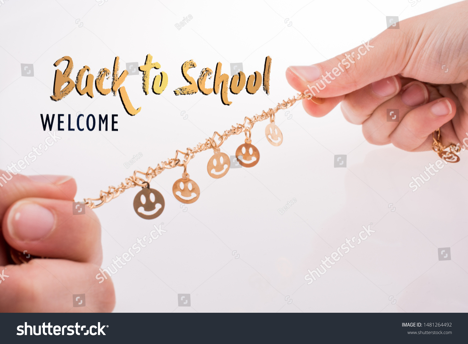 Back School Wording Educational Concept Stock Photo 1481264492 ...