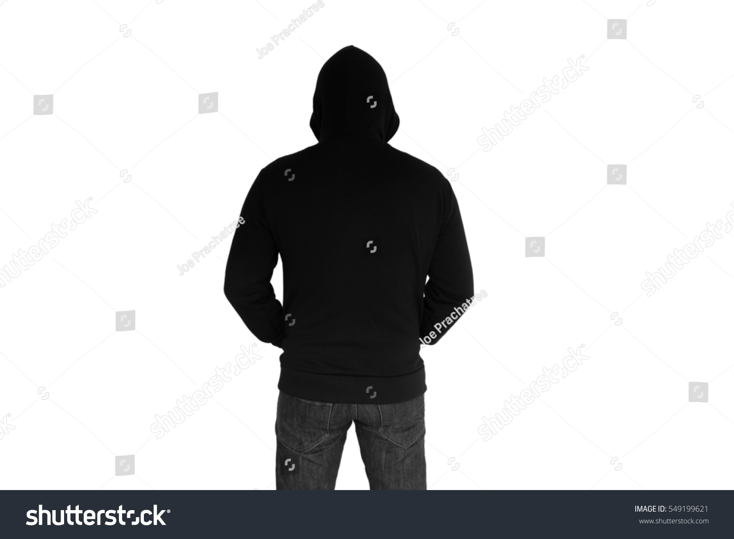 Back View Of Man Wearing Hoodies Stock Photo 549199621 : Shutterstock