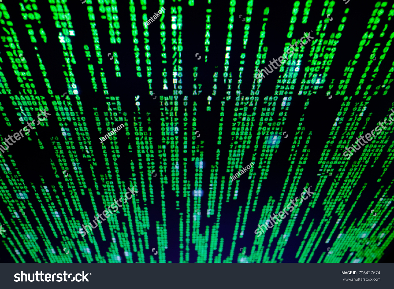 Background A Matrix Style Computer Virus And Hacker Screen Wallpaper Green Is Dominant Color