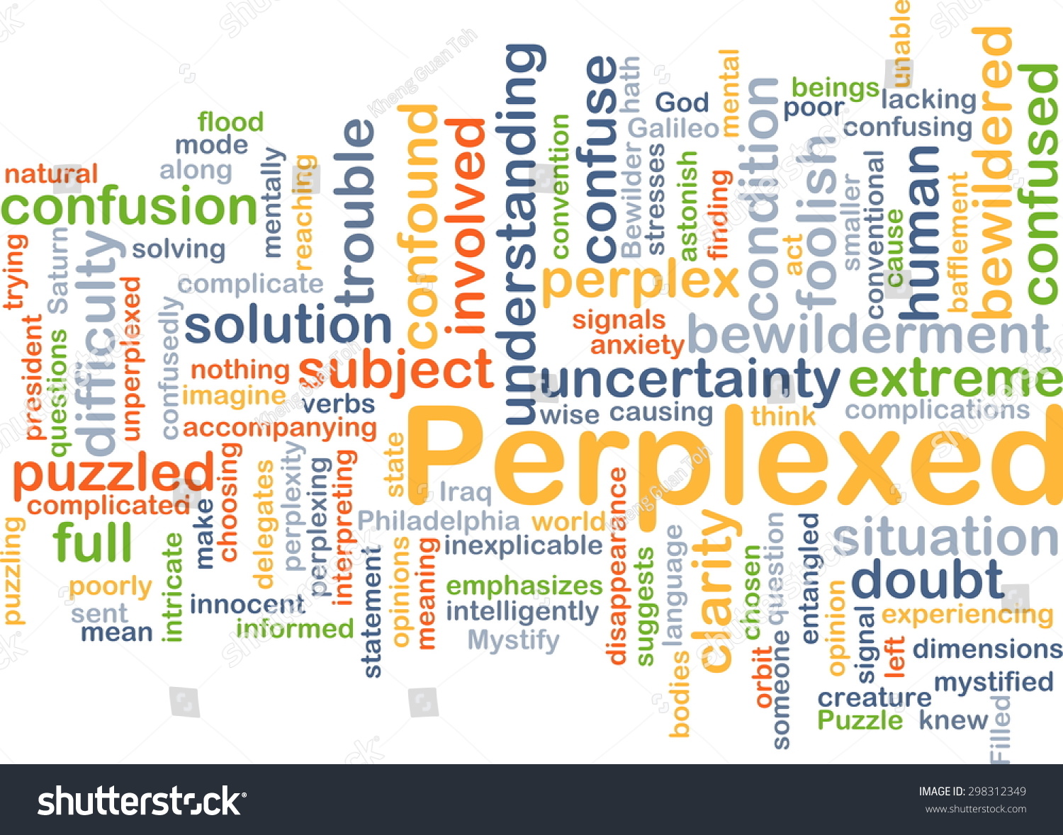 background-concept-wordcloud-illustration-perplexed-stock-illustration