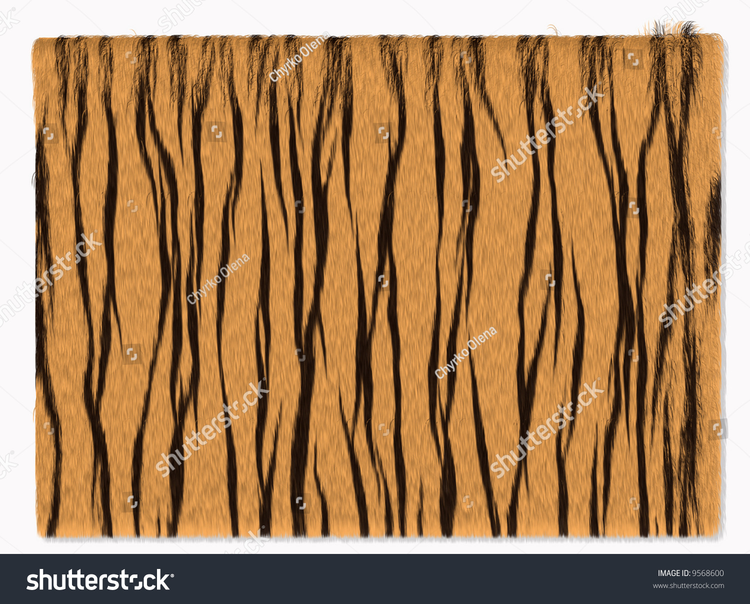 Background From Fur Of A Tiger. Brown Color. Stock Photo 9568600 ...