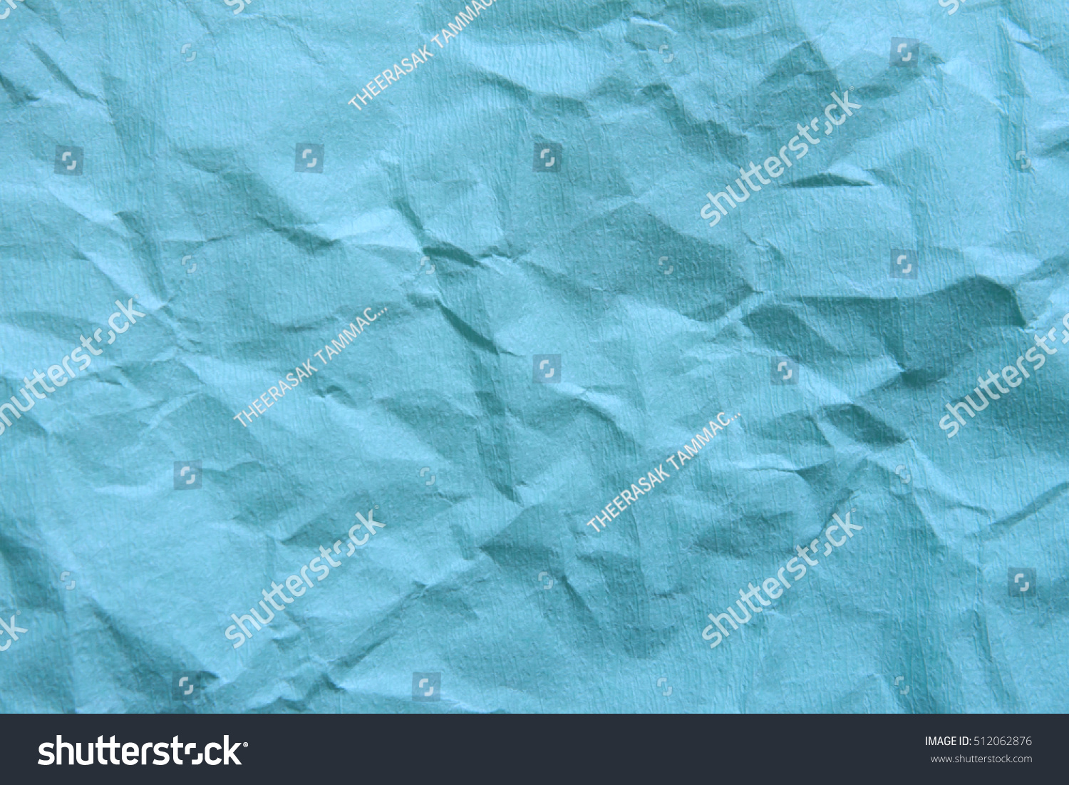 Background Blue Empty Wrinkled Paper Backdrop Stock Photo 512062876 ...