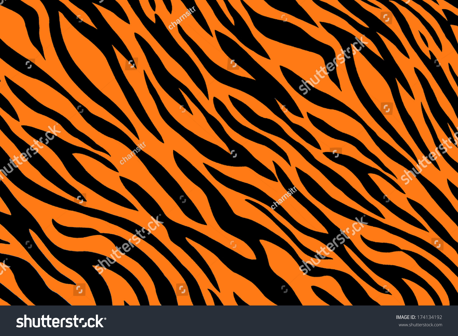 Background Seemless Tiger Stripes Pattern Stock Illustration 174134192 ...