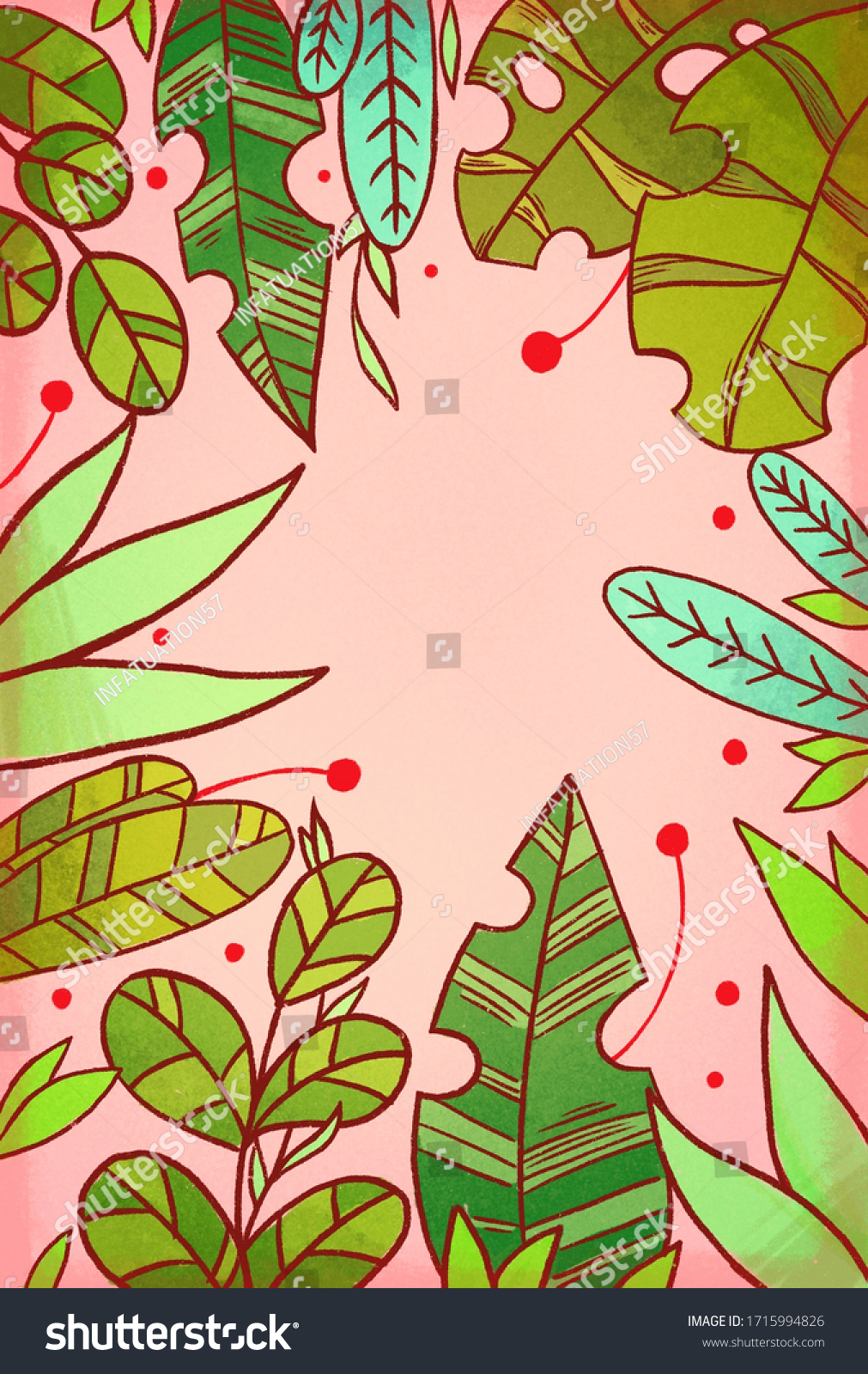 background-different-types-leaves-stock-illustration-1715994826