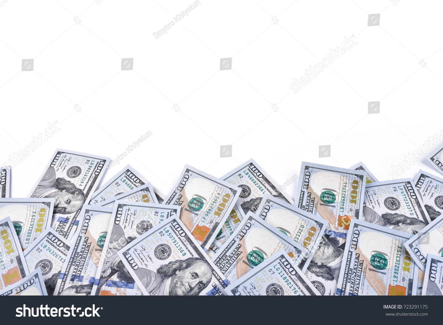 Background Money American Hundred Dollar Bills Stock Photo - 