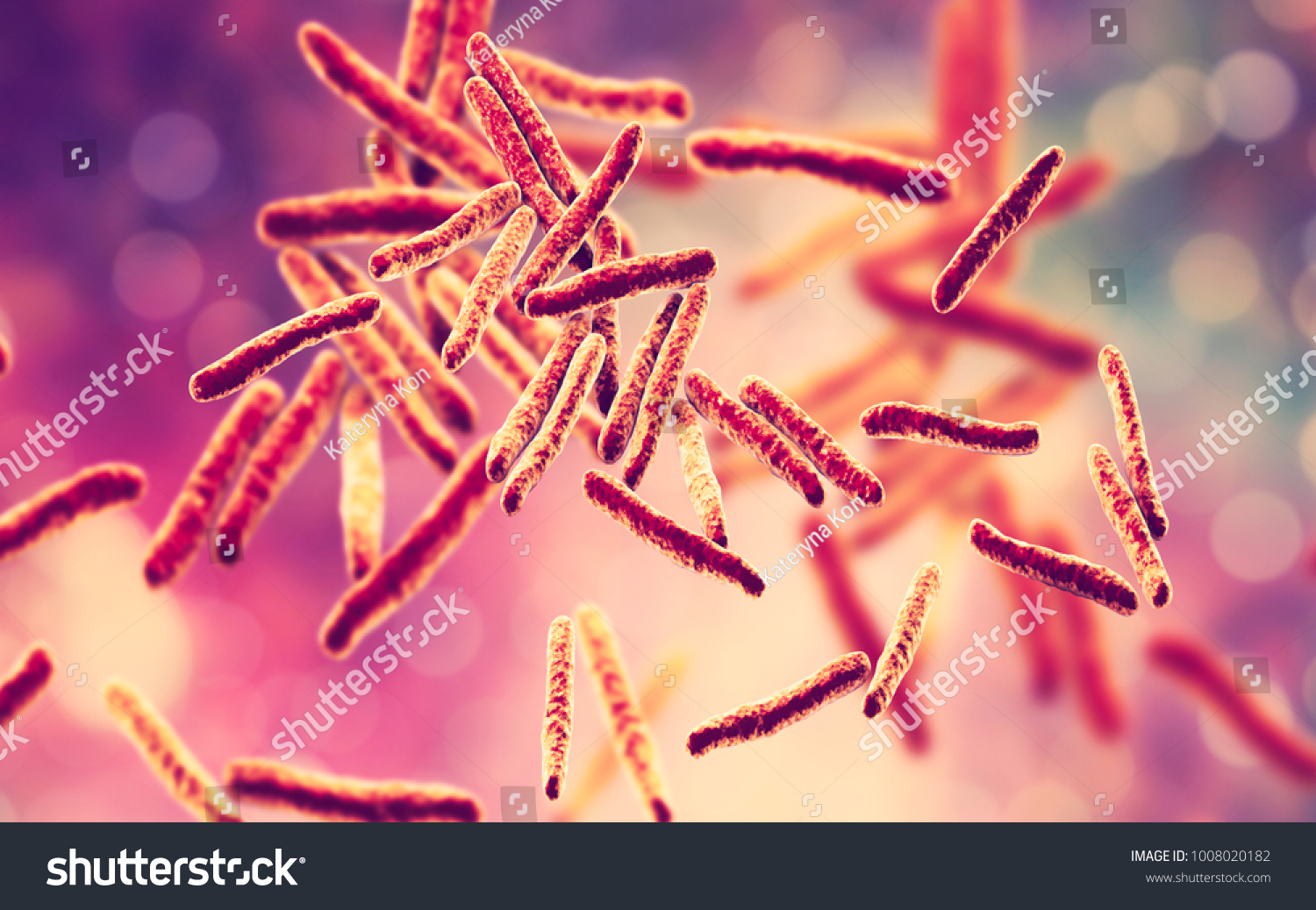 Bacteria Mycobacterium Tuberculosis Causative Agent Tuberculosis Stock ...