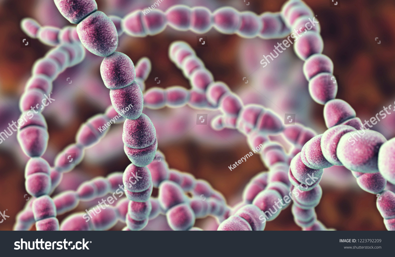 Bacteria Streptococcus Thermophilus 3d Illustration Probiotic Stock ...