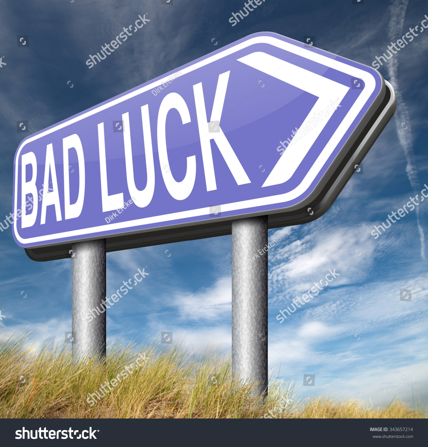 Bad Luck Unlucky Day Bad Fortune Stock Illustration 343657214 ...