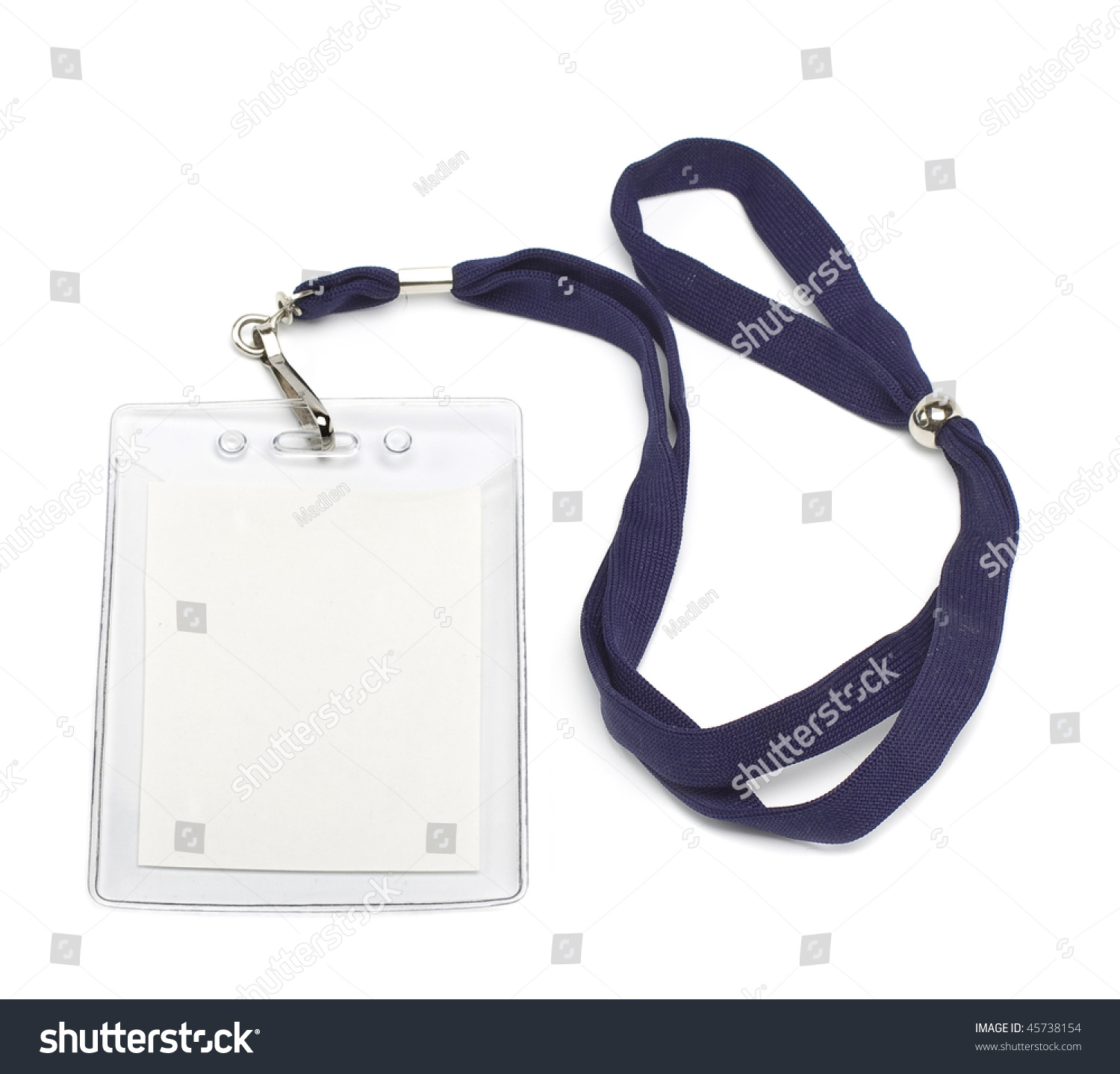 Badge Id Isolated On White Background Stock Photo 45738154 - Shutterstock