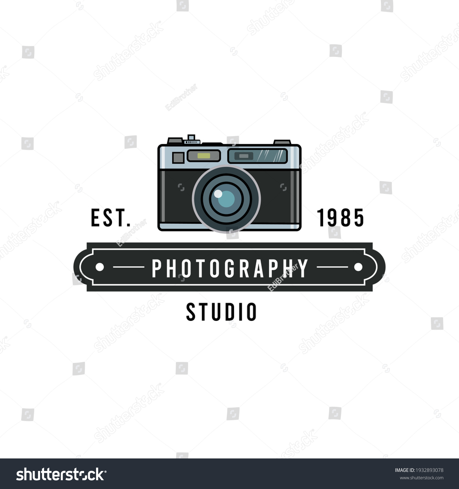 Badges Camera Retro Photography Logo Stock Illustration 1932893078 ...