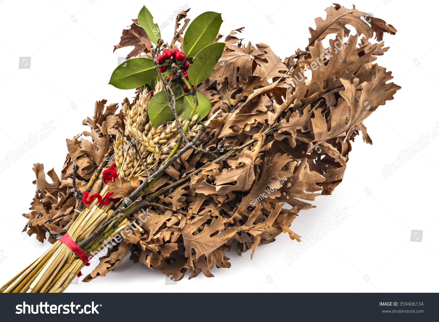 stock-photo-badnjak-yule-log-mistletoe-fir-branches-wheat-serbian-christmas-359406134.jpg