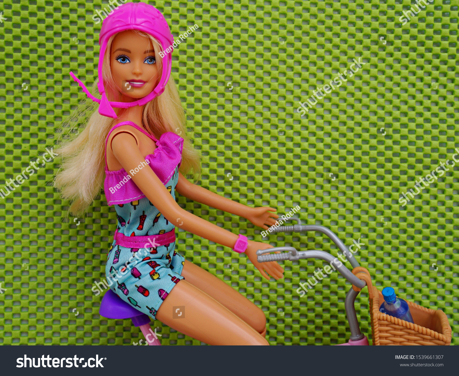 bike riding barbie