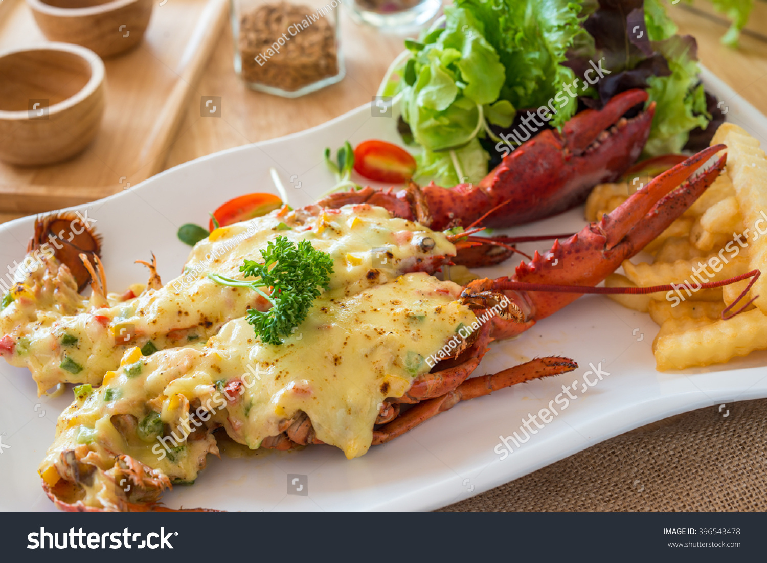 Baked Lobster Cheese Stock Photo Edit Now 396543478