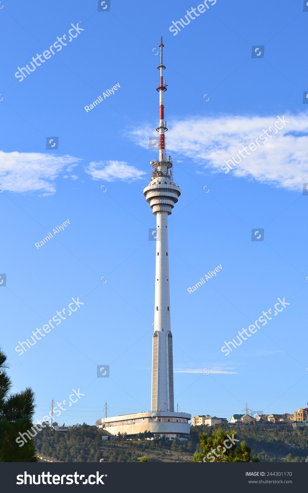 Baku, Azerbaijan - December, 28, 2014: Tv Tower View From The Highland ...