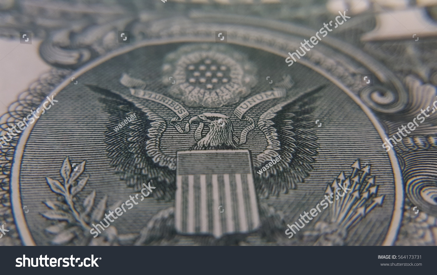Bald Eagle On One Dollar Bill Stock Photo 564173731 Shutterstock