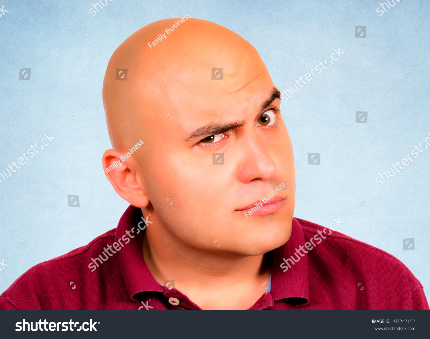 Bald Guy Is Very Curious Stock Photo 107247152 : Shutterstock