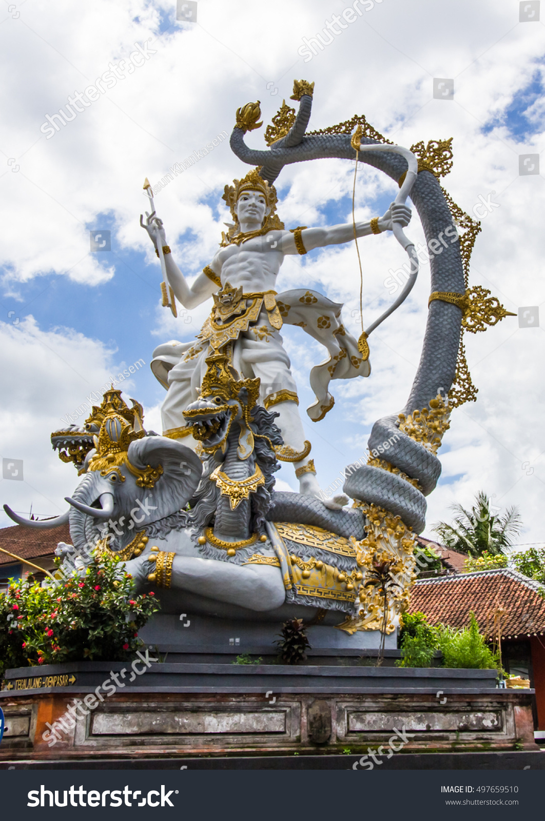 Bali Indonesia August 20 Statue Arjuna Stock Photo Edit Now 497659510