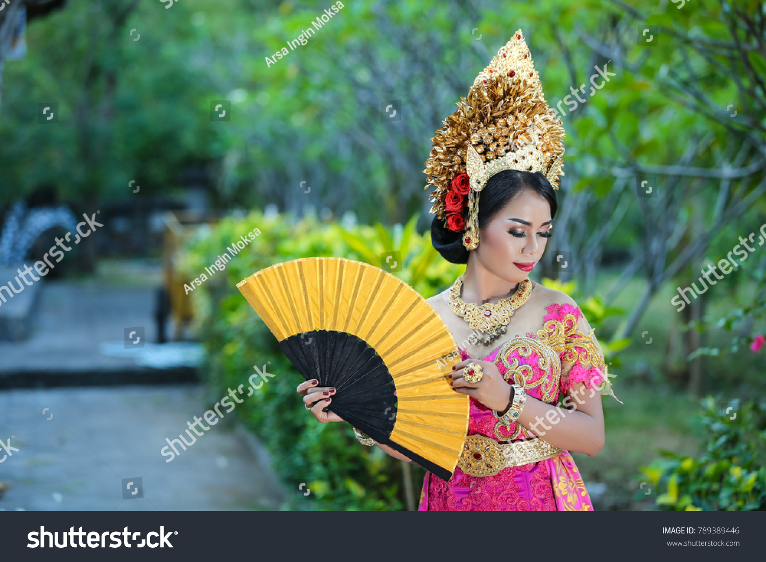 Balinese Couple Do Prewedding Using Bali Stock Photo Edit Now