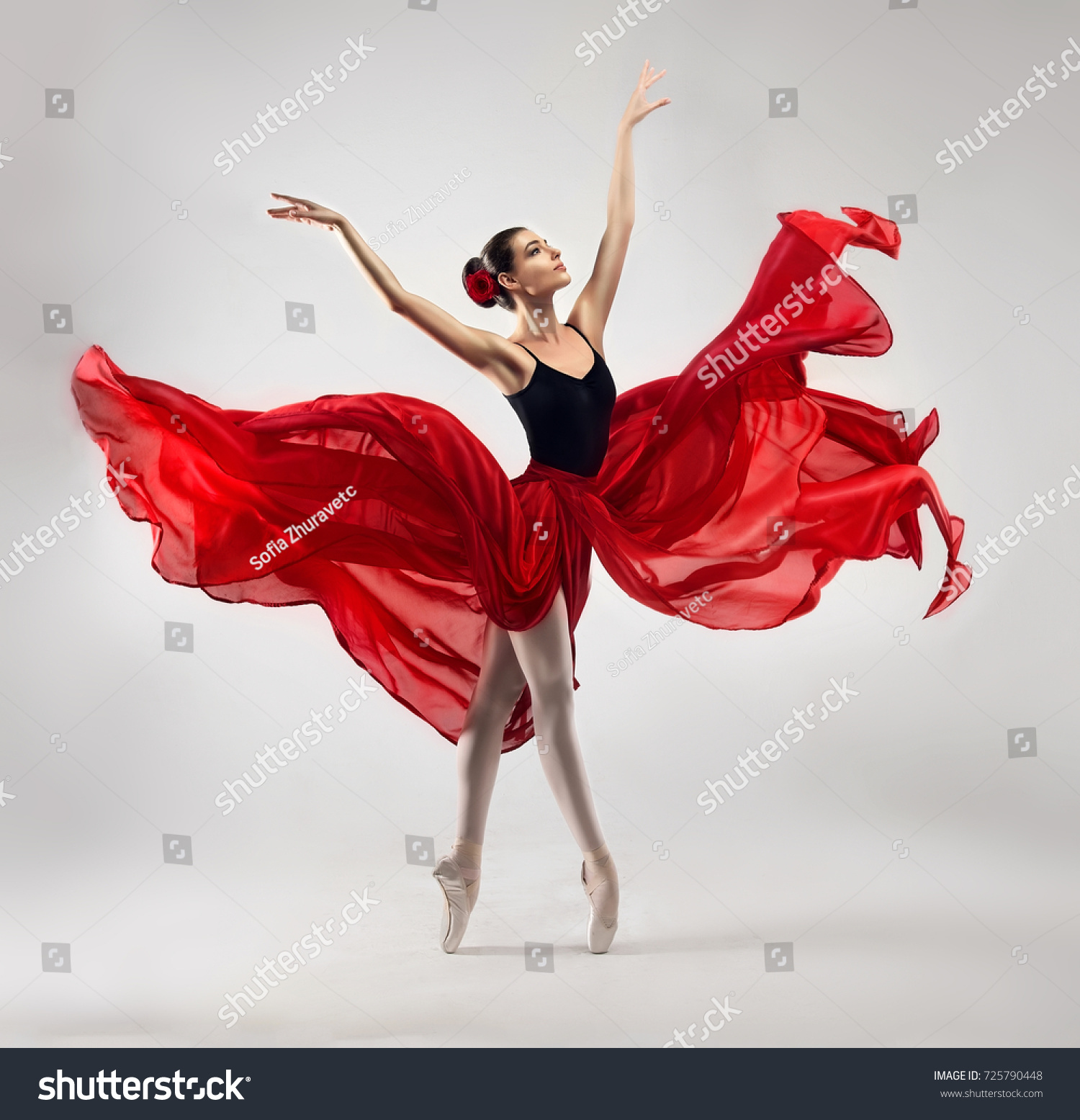 Ballerina. Ung yndefuld kvinde ballet danser, (rediger nu) 725790448