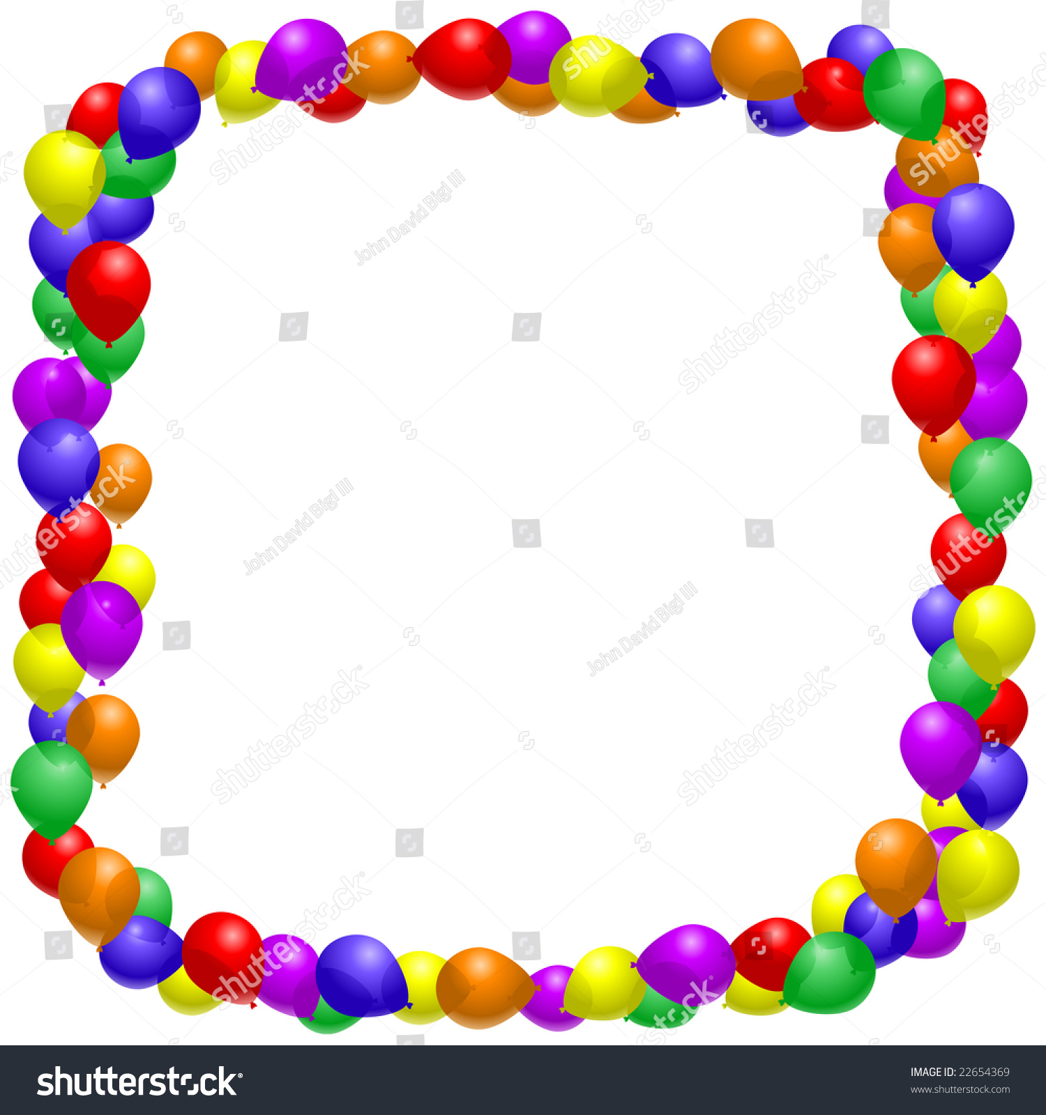 Balloon Border Stock Illustration 22654369 - Shutterstock