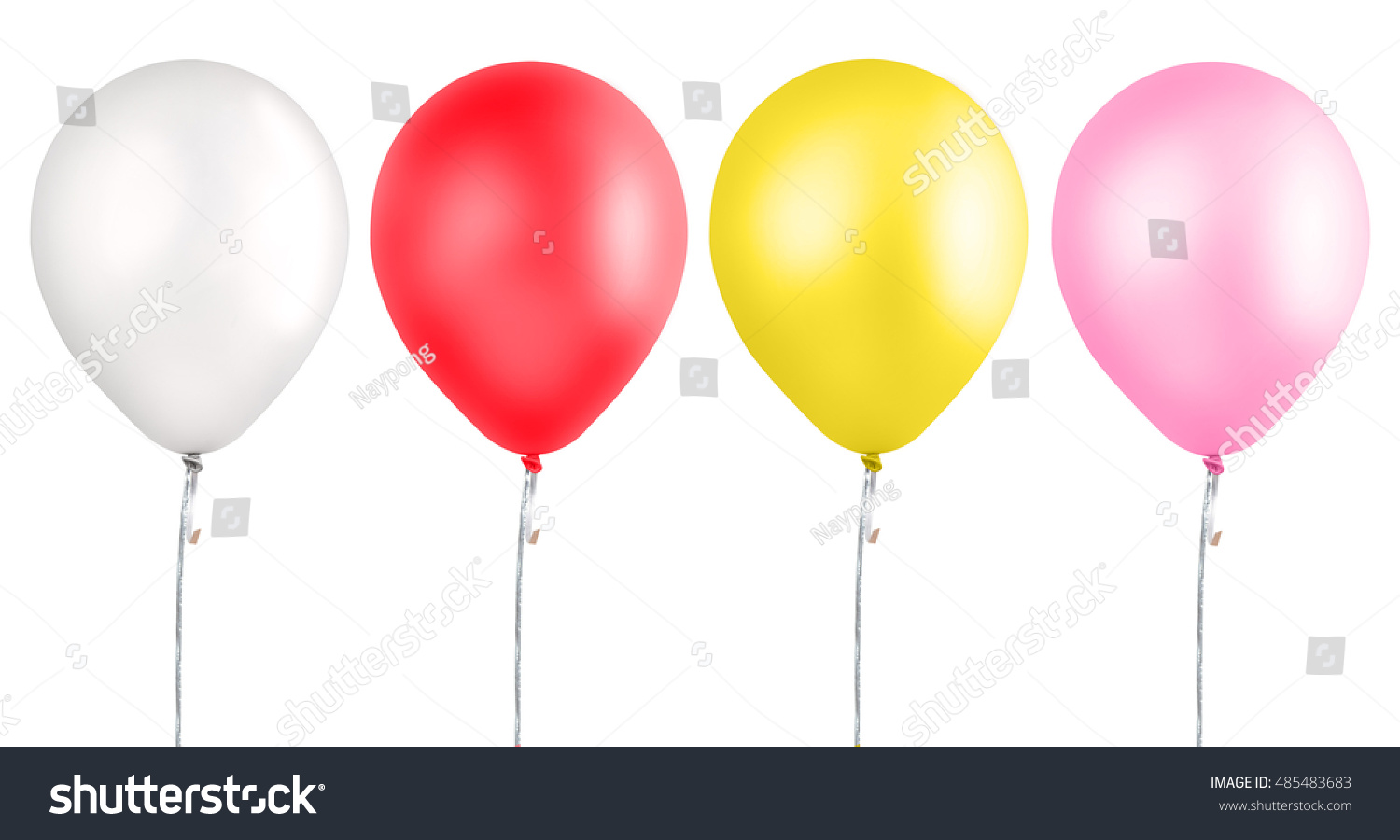 Balloon On White Background Stock Photo 485483683 : Shutterstock