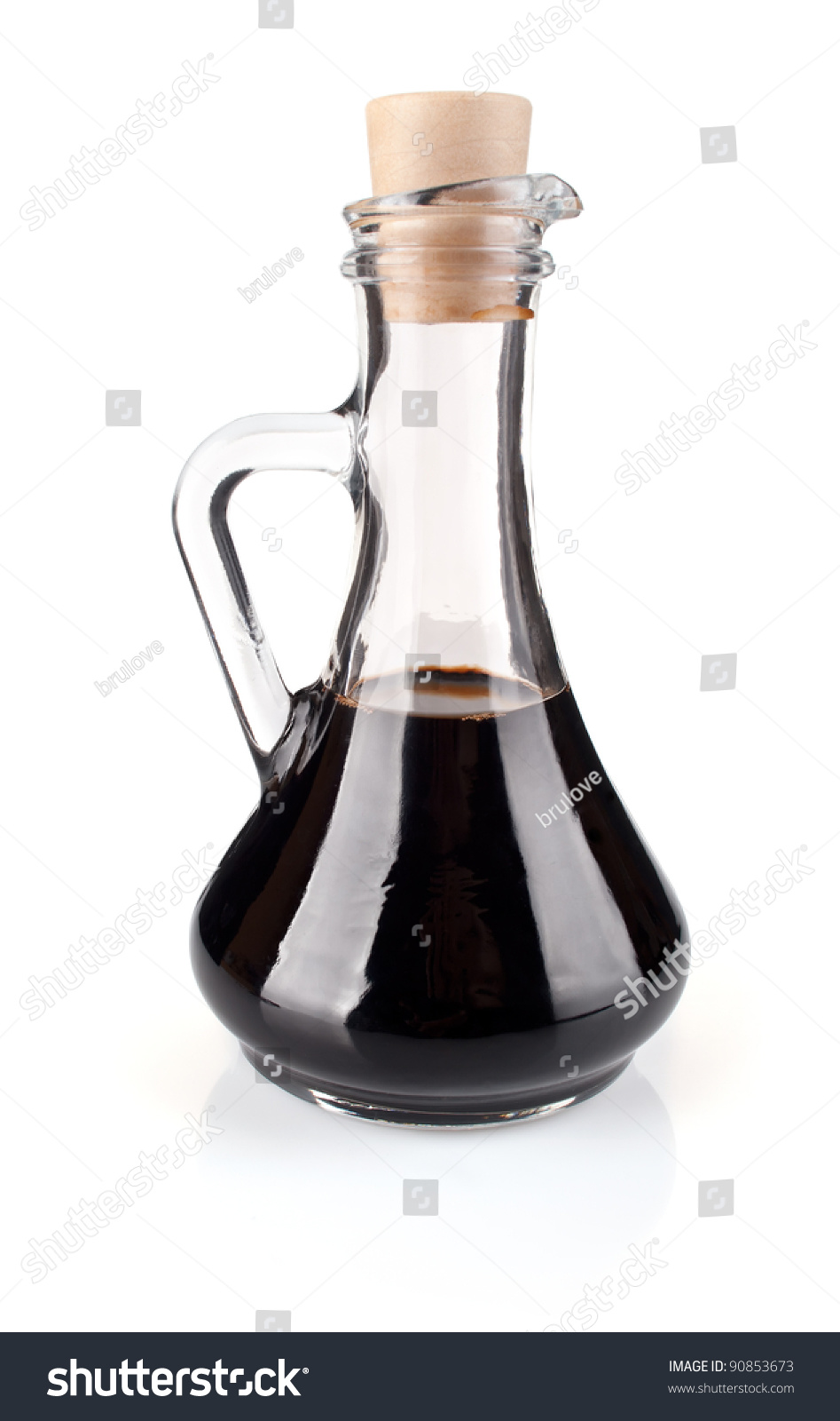 Balsamic Vinegar Isolated On White Background Stock Photo 90853673 ...