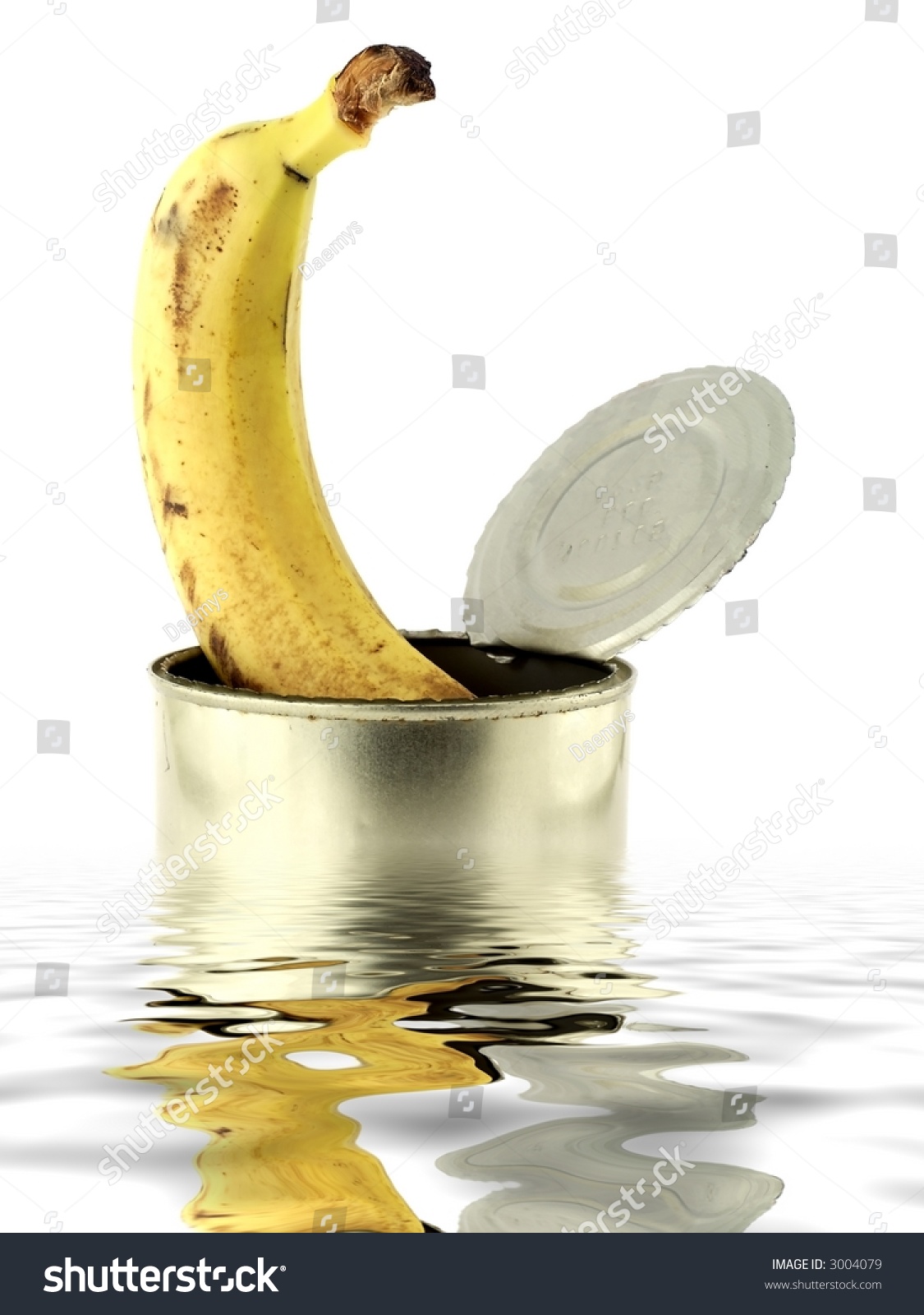Banana Floating In A Can Stock Photo 3004079 : Shutterstock
