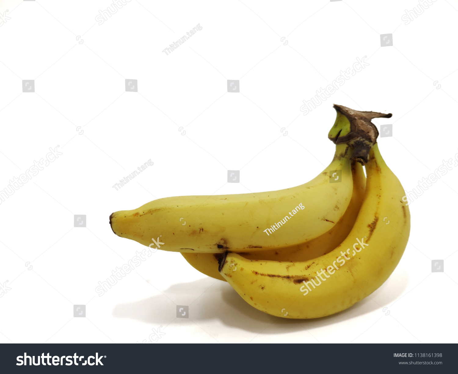 Banana Edible Fruit Botanically Berry Produced Stock Photo 1138161398