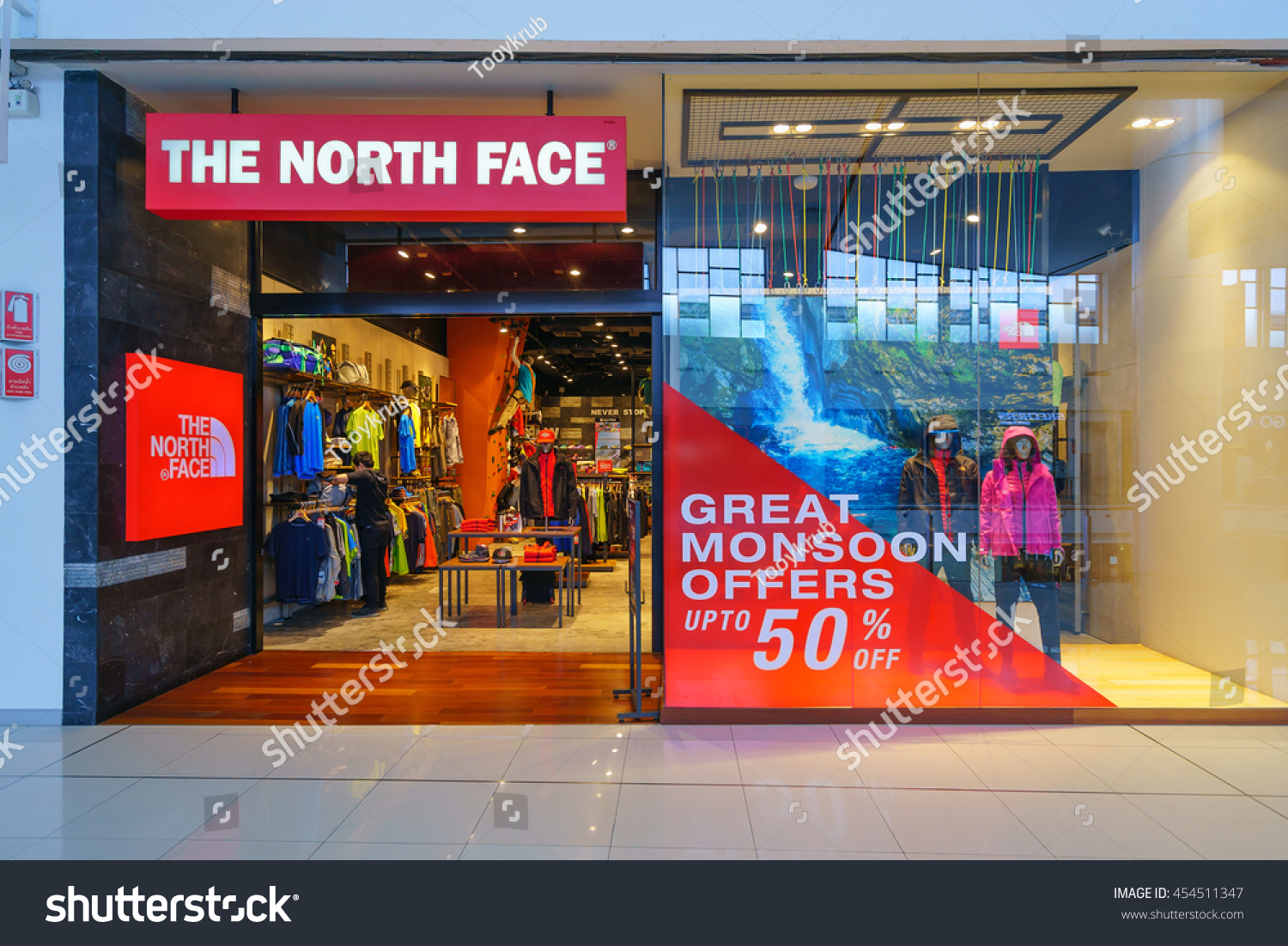 Bangkok Jun 26 North Face Shop Stock 