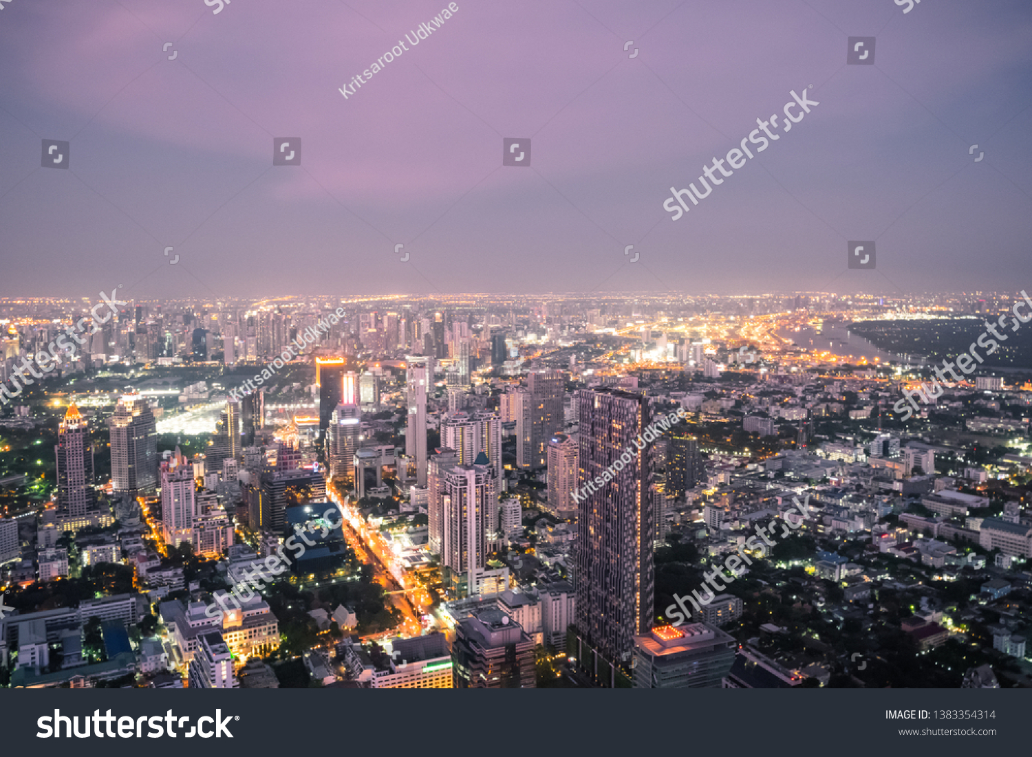 Bangkok Thailand April 16 2019 Aerial Stock Photo 1383354314 | Shutterstock