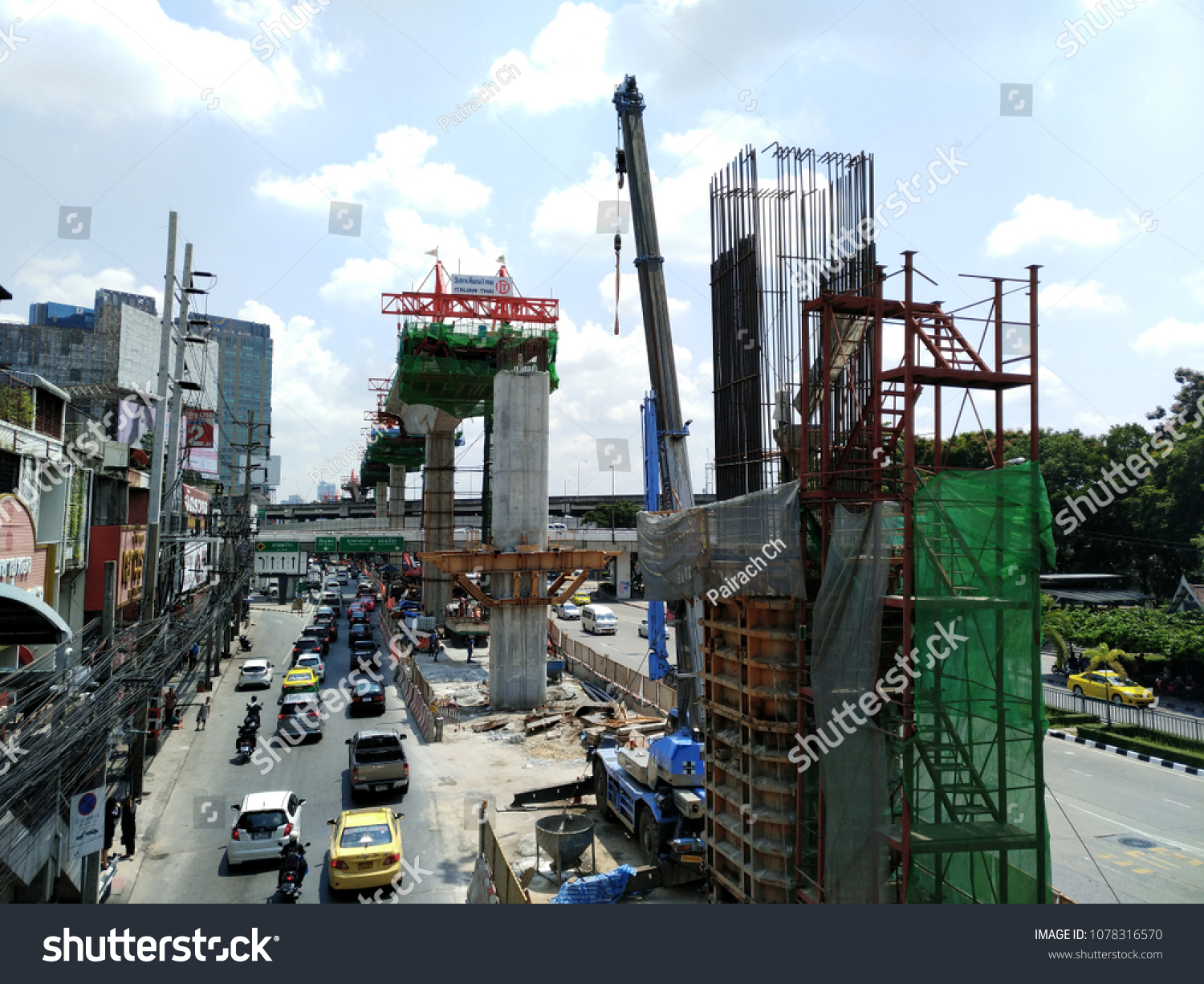 Bangkok October 20 Unidentified Construction Company And Workers Were Working In Site In Front Of Department Store On October 20 2014 Bangkok Thailand Stock Photo Picture And Royalty Free Image Image 34288821