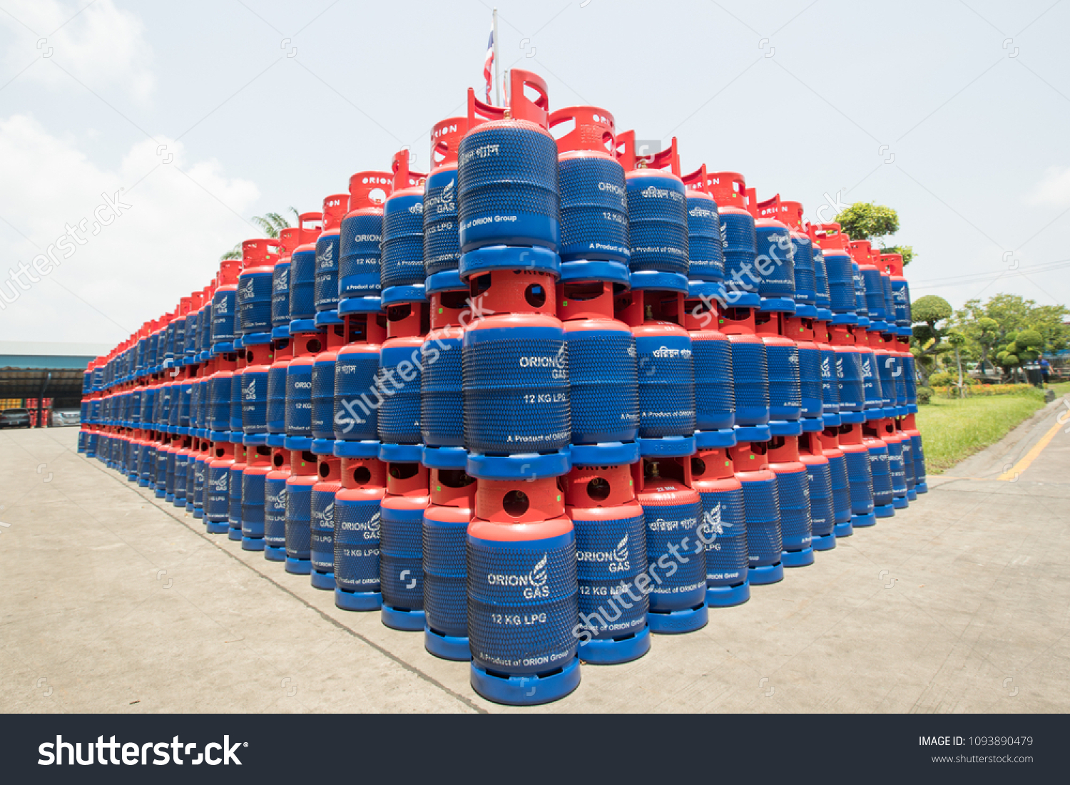 Bangkok Thailand Circa April 2018gas Cylinders Stock Photo 1093890479 ...