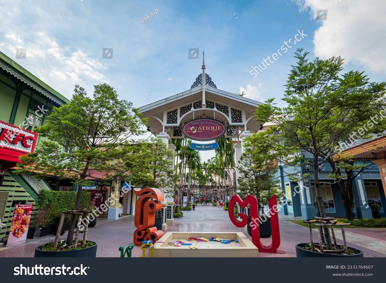 Bangkok Thailand December 2021 Asiatique Riverfront Stock Photo ...