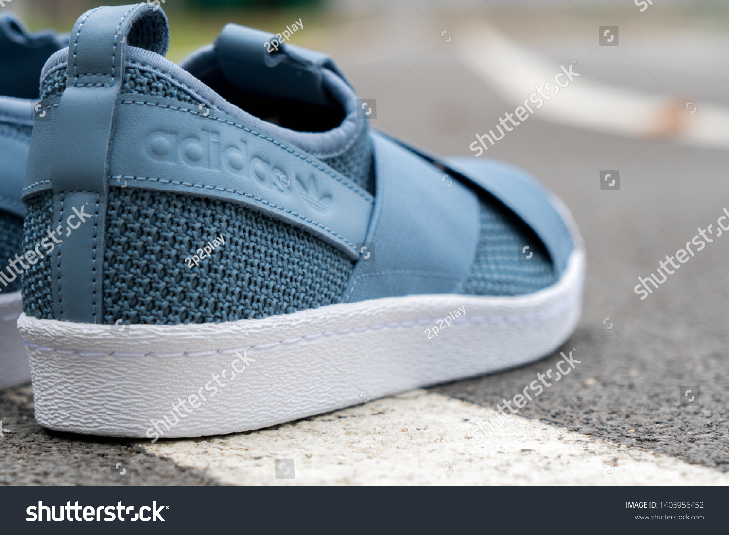 adidas superstar slip on navy blue