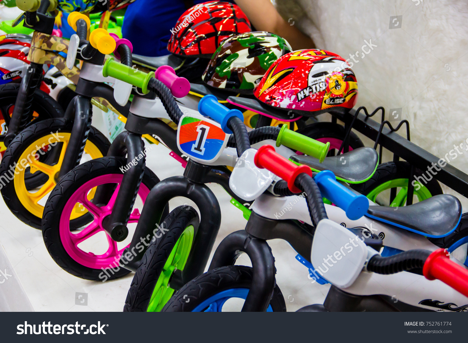 balance bike and helmet