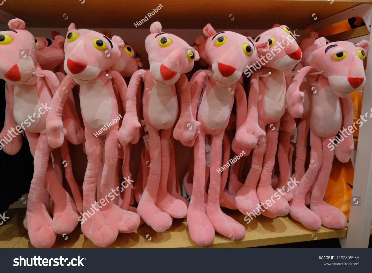 pink panther plush miniso