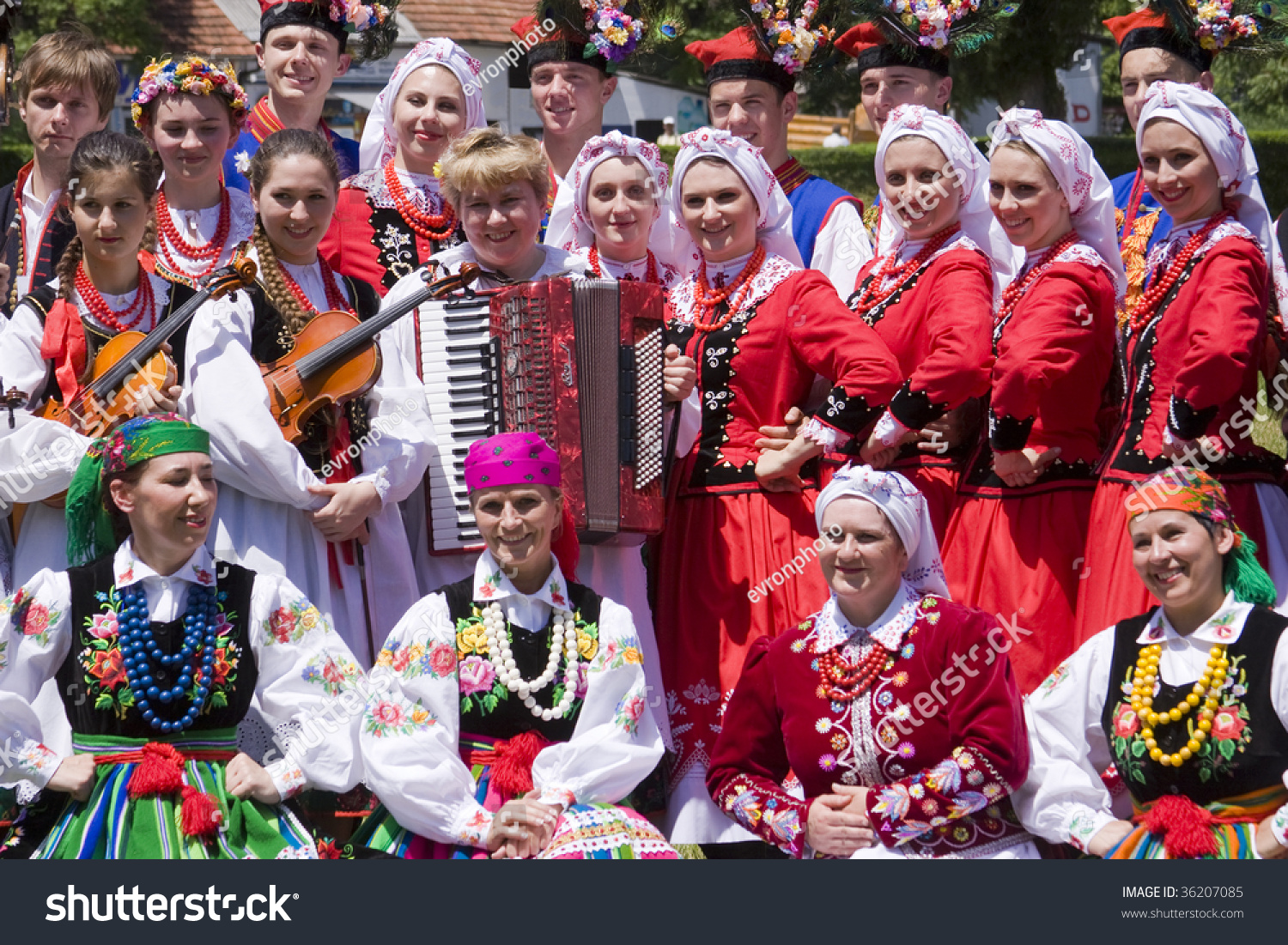 Banja Luka - June 21 - Young People In Traditional Polish Ethnic ...