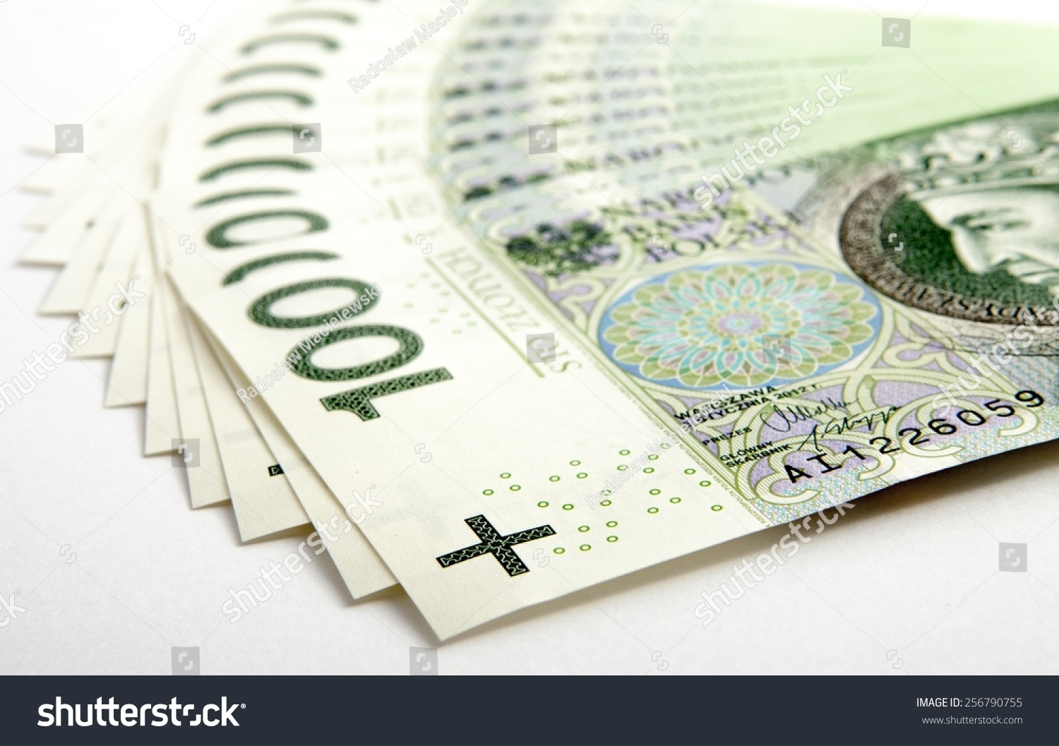 Banknote 100 Pln Stock Photo 256790755 - Shutterstock